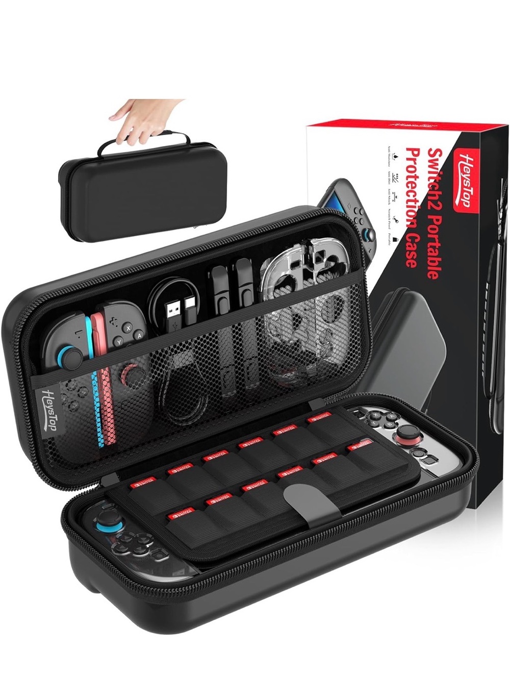 Black Protective Carrying Case for Nintendo Switch and Switch Lite